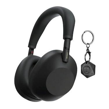 Sony WH1000XM6 Wireless NoiseCanceling Headphones with QN3 Processor Black Bundle with Finder Key Chain 2 Items