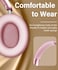 Wentronic Y05 Bluetooth Headphones Wireless Over Ear with Microphone 48 Hours Playtime High Sound Quality Foldable Soft Earpads Earphones for Travel Pink