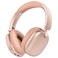 RORSOU C6 Active Noise Cancelling Headphones Wireless Over Ear Bluetooth Headphones 60H Playtime Lightweight Folding Deep Bass Comfort Fit Ear Cups Headset with Mic for iPadPCHome Rose Gold