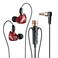 FEDAI KT02 Wired Headphone3Meter Long Noise Cancelling Earphones with Mic Dynamic HDMore Convenient and Comfortable Headsets for Live Singing RecordingKaraoke Live Video StreamingRed 3M