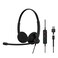 EPOS Impact 100 UC Stereo USBCA Headset with Microphone Universal Communications NoiseCancelling Mic Lightweight Call Control USB Adapter Soft Earpads Professional Business Use
