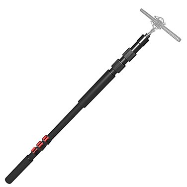 DNSbabi Portable Handheld Boom Pole for Shotgun Mic 3Section Extendable Microphone Arm for Filming with 38 and 58 Threads 3ft to 83ft Adjustable Length