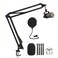 WIBOND Heavy Duty Mic Boom Arm for Rode Podmic Professional Microphone Stand with 38 to 58 Adapter for Shure SM7B Blue Yeti HyperX QuadCast Fifine AM8 Pop Filter and Custom Foam Cover Kit