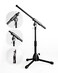Stage Rocker Foldable Tripod LowProfile Mic Boom Stand Height Extending from 96 to 169 wAdjustable Telescoping Arm Up to 9 LightweightConvenient Black Powered by HamiltonSR610121B