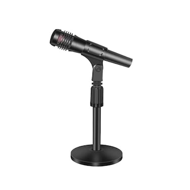 GZGDLJQ Small Desk Mic stand Desktop Microphone Stand Adjustable Steel Table Mic Stand with Microphone Clip for Blue Yeti Snowball 10 Inch14 Inch