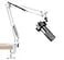 SUNMON White Boom Arm for Fifine K688 Mic Boom Arm Compatible with Fifine Microphone Mic Boom Arm with 38 to 58 Screw Adapter Clip Microphone Boom Arm with Desk Clamp