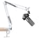 SUNMON White Boom Arm for Fifine K688 Mic Boom Arm Compatible with Fifine Microphone Mic Boom Arm with 38 to 58 Screw Adapter Clip Microphone Boom Arm with Desk Clamp