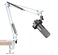 SUNMON White Boom Arm for Fifine K688 Mic Boom Arm Compatible with Fifine Microphone Mic Boom Arm with 38 to 58 Screw Adapter Clip Microphone Boom Arm with Desk Clamp
