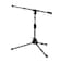 Gator Frameworks Short Tripod Base Microphone Stand with Soft Grip Twist Clutch Boom Arm and Both 38 and 58 Adapters GFWMIC2621