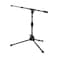Gator Frameworks Short Tripod Base Microphone Stand with Soft Grip Twist Clutch Boom Arm and Both 38 and 58 Adapters GFWMIC2621