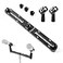 Simplurfi Stereo Array Spacing Microphone Mount with Ruled Markings Holds 2 Mics XY and ORTF Mic TBar Bracket Fits 38 and 58 Mic Stands with Included Adapter MICBARCLIPMARK