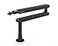 BEACN Mic Stand StudioQuality Low Profile Adjustable Microphone Arm with 360 Rotation Cable Management Easy Clamp Universal Fit for Streaming Podcasting Gaming Dark