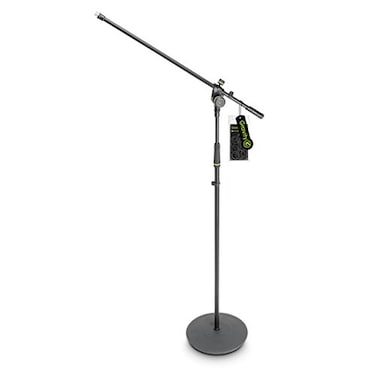 Gravity Microphone Stand MS 2321 B Microphone Stand with Round Base and Boom 2Point Adjustment black