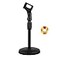 Poocar Desktop Microphone StandHeavy Duty Table Desk Microphone Stand with NonSlip Metal Base 38 and 58 Adapter Adjustable Height for Blue Yeti Snowball Spark Other Microphone