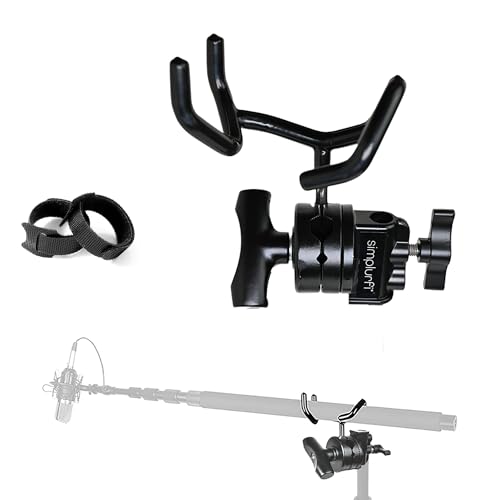 simplurfi Simplurfi Microphone Boom Pole Mounting Kit With Cradle And Grip Head 25 inch
