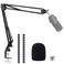 SUNMON SoloCast Boom arm for HyperX Microphone Stand for HyperX SoloCast Mic arm Upgrade C Desk Clamp 2 Cable Ties Mic Cover Compatible with HyperX SoloCast by