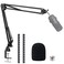 SUNMON SoloCast Boom arm for HyperX Microphone Stand for HyperX SoloCast Mic arm Upgrade C Desk Clamp 2 Cable Ties Mic Cover Compatible with HyperX SoloCast by