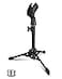 Mictop Desktop Mic Stand Portable Foldable Tripod with Mic Clip Holder and 58 Male to 38 Female Screw Adjustable Microphone Stand