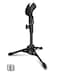 Mictop Desktop Mic Stand Portable Foldable Tripod with Mic Clip Holder and 58 Male to 38 Female Screw Adjustable Microphone Stand