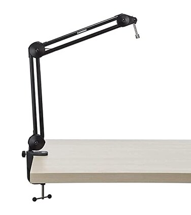 Samson MBA38 38 Microphone Boom Arm Studio Podcast USB Mic Stand wDesk Clamp