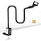 ZealSound Microphone Stand Gooseneck 19 Flexible ClampOn Desktop Mic Stand with 360 Adjustable Arm 38 to 58 Adapter HeavyDuty Desk Mount for Podcasting Streaming Podium Public Speaking