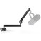 InnoGear Low Profile Mic Arm 360 Rotatable Microphone Boom Arm Mic Stand for Fifine AM8 K669B Blue Yeti HyperX QuadCast SoloCast AT2020 with Mic Clip 38 to 58 38 to 14 Adapter Black