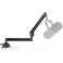 InnoGear Low Profile Mic Arm 360 Rotatable Microphone Boom Arm Mic Stand for Fifine AM8 K669B Blue Yeti HyperX QuadCast SoloCast AT2020 with Mic Clip 38 to 58 38 to 14 Adapter Black