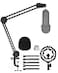 Boseen Microphone Boom Arm Stand for Blue Yeti with Shock Mount Foam Cover Heavy Duty Boom Scissor Arm Stand for Blue Yeti Broadcasting and Recording