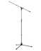 KM KM Konig Meyer 2106050055 Tripod Microphone Stand With Boom Arm Easy Clutch Height Adjustment Folding Leg Design Zinc DieCast Base Pro Grade for all Musicians German Made Black
