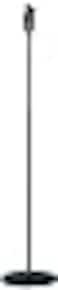 KM KM Knig Meyer 2608550055 One Hand Microphone Stand Soft Touch Easy Clutch for Adjustable Height Mic Mount Holder Heavy Round Base Professional Grade Made In Germany Black