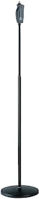 KM KM Knig Meyer 2608550055 One Hand Microphone Stand Soft Touch Easy Clutch for Adjustable Height Mic Mount Holder Heavy Round Base Professional Grade Made In Germany Black