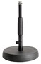 KM KM Knig Meyer 2332550055 Table Floor Microphone Stand Adjustable Height Sound Absorbing CastIron Round Base Standard 58 Thread For Microphone Amps Percussion German Made Black