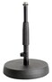 KM KM Knig Meyer 2332550055 Table Floor Microphone Stand Adjustable Height Sound Absorbing CastIron Round Base Standard 58 Thread For Microphone Amps Percussion German Made Black