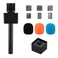 CaTeFo Mic Handle for DJI Rode Microphone Handheld Stand Holder for Wireless GO2 Interview Rig Adaptor With Mic Flag 3 Color Foams StarRigHC