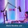 YOUSHARES Wall Mount QuadCast Boom Arm Stand with Mic Windscreen and Table Mount Clamp Mic Stands and Holders Compatible with HyperX QuadCast S Microphone