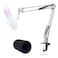 YOUSHARES White Boom Arm for HyperX QuadCast S White Mic Arm Compatible with Hyperx Quadcast White Microphone Premium Microphone Boom Arm Stand by