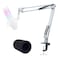 YOUSHARES White Boom Arm for HyperX QuadCast S White Mic Arm Compatible with Hyperx Quadcast White Microphone Premium Microphone Boom Arm Stand by