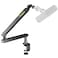 MAONO Microphone Boom Arm Low Profile Mic Arm with Cable Management Channels Desk Mount Clamp Fully Adjustable Heavy Duty Mic Stand for Podcast Studio Streaming BA92 Black