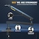 MAONO Microphone Boom Arm Low Profile Mic Arm with Cable Management Channels Desk Mount Clamp Fully Adjustable Heavy Duty Mic Stand for Podcast Studio Streaming BA92 Black