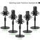 Frgyee Upgraded AT2020 Desktop Mic Stand Adjustable Mic Stand Desk with Shock Mount and Foam Windscreen for Audio Technica AT2020 AT2020USB AT2035 ATR2500 Condenser Mic