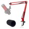 YOUSHARES Red Mic Arm Compatible with HyperX QuadCast S Premium QuadCast S Microphone Boom Arm for Gaming Streaming by