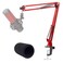 YOUSHARES Red Mic Arm Compatible with HyperX QuadCast S Premium QuadCast S Microphone Boom Arm for Gaming Streaming by