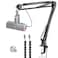 YOUSHARES Boom Arm Compatible with Fifine Dynamic Microphone AM8 Mic Arm for Fifne XLRUSB Gaming Podcast Recording PC Mic Adjustable Scissor Mic Stand by