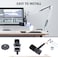 SUNMON White Boom Arm for Fifine AM8 Mic Arm Compatible With Fifine Microphone 38 to 58 Screw Adapter Clip Desk Clamp Included