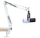 SUNMON White Boom Arm for Fifine AM8 Mic Arm Compatible With Fifine Microphone 38 to 58 Screw Adapter Clip Desk Clamp Included