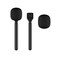 PDEEY Microphone Holder fit for DJIHollylandRodeMovo Wireless Mic Stand Handheld Stick 2Pack
