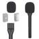 YOUSHARES YOUSAHRES Interview Microphone Handheld Adaptor for DJI Mic 12 Mic Holder Stand Lavalier Interview Mic for DJI Wireless Microphone