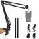 SUNMON Rode NTUSB Mic Boom Arm Mic Arm for RODE NTUSBNTUSBNTUSB Mini and Most Microphone Adjustable Boom Scissor Arm Stand with 38 to 58 Adapter by SUNMON