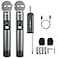Phenyx Pro Dual Digital Wireless Microphone System w2 Handheld Dynamic Microphones15 UHF Frequency Groups Mini Receiver Metal Cordless Mic for KaraokeChurchDJSinging PDP22H