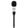CaTeFo Microphone Interview Handle Interview GO Handheld Adapter with Foam for RODE Wireless GO DJI Mic DJI Mic2 and Other Wireless Transmitter with Cold Shoe StarRigS